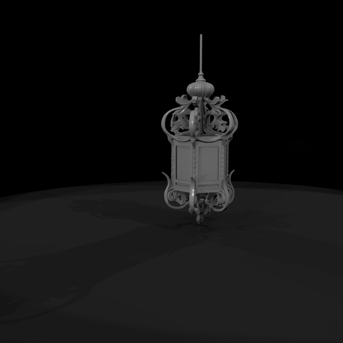 Ornate Baroque Pendant Lantern & Layouts