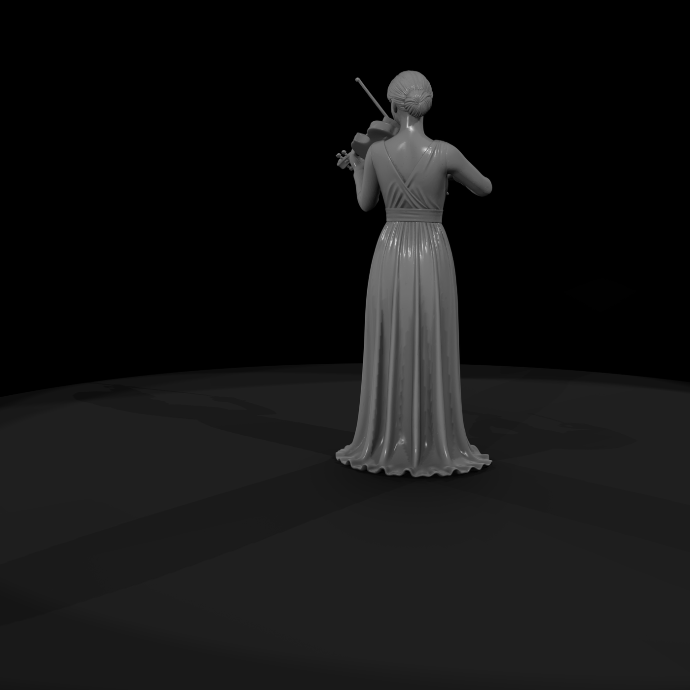 0181 Musician Violinist Standing