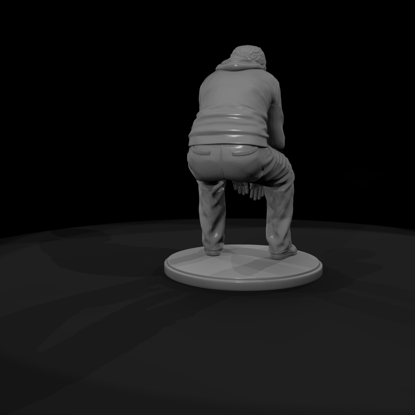 Slumped Seated Man