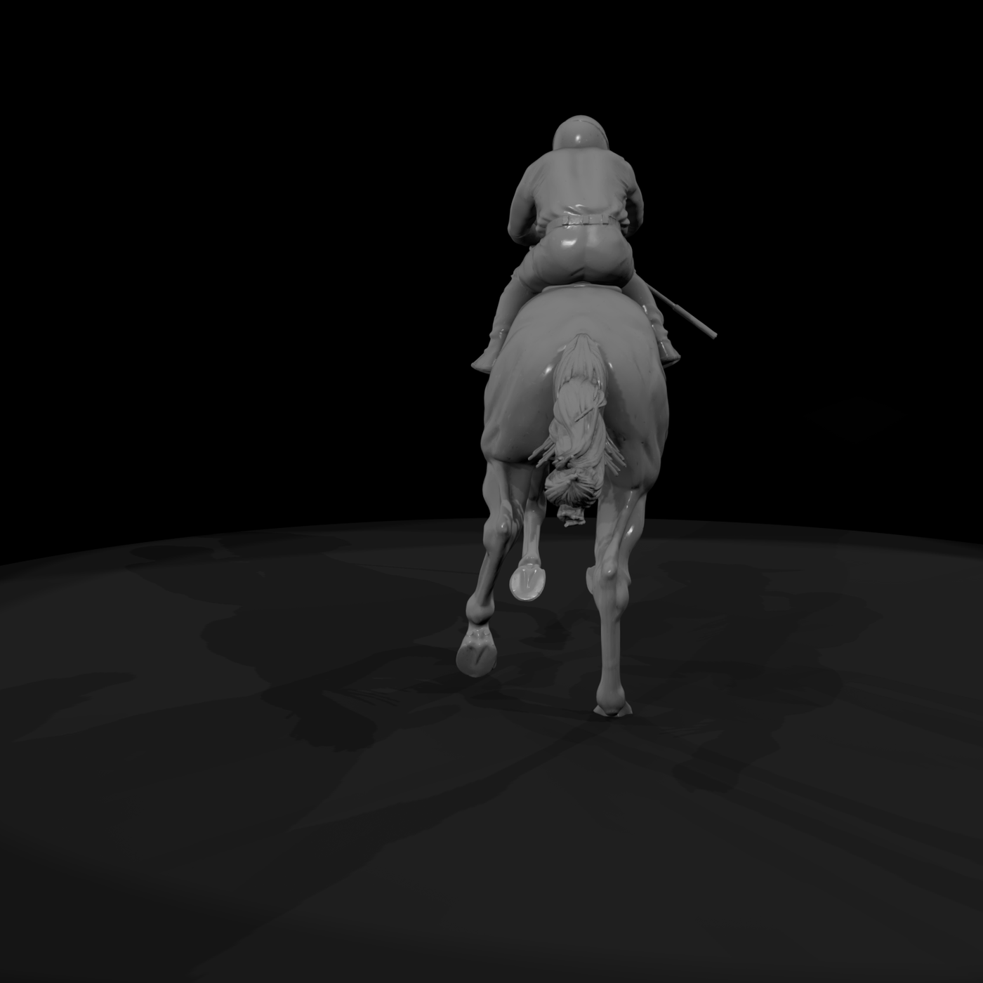 Jockey on Racehorse