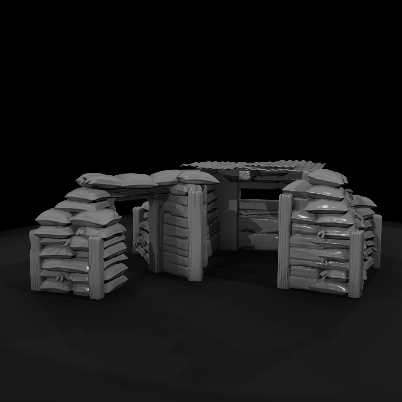 Mil 171 Vietnam Bunker Line Mg Nest