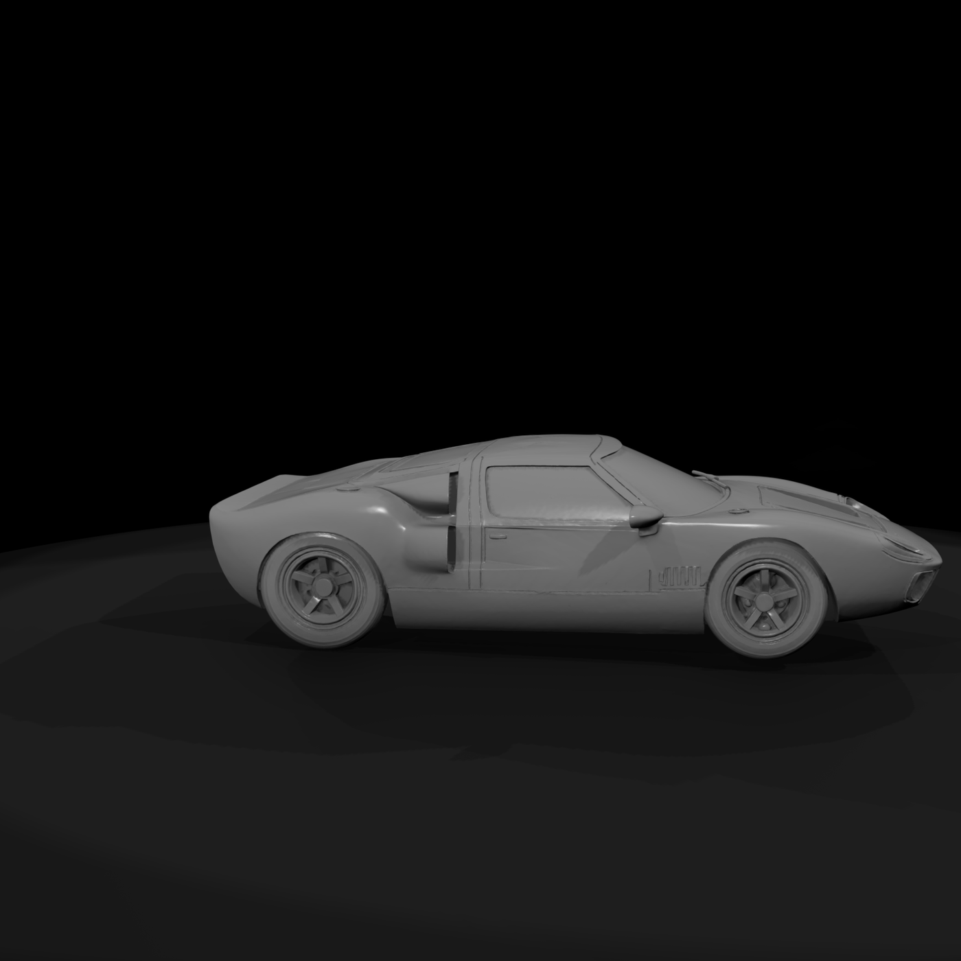 GT40-style classic race car