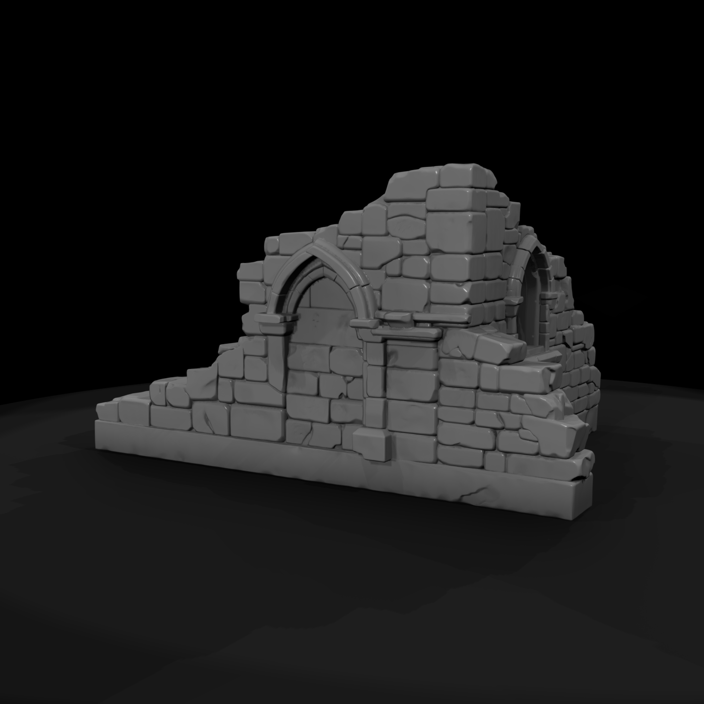 Hitem2 Ruined Wall Corner Set