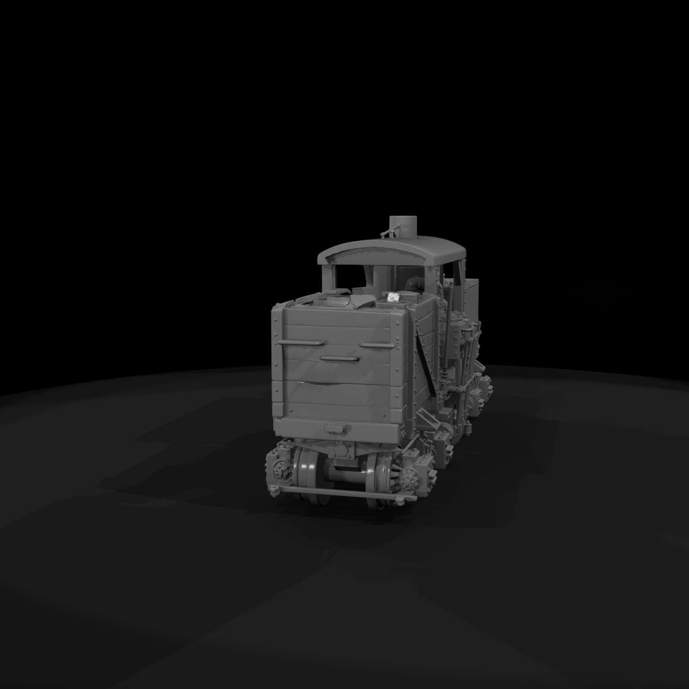 Compact Early Steam Locomotive