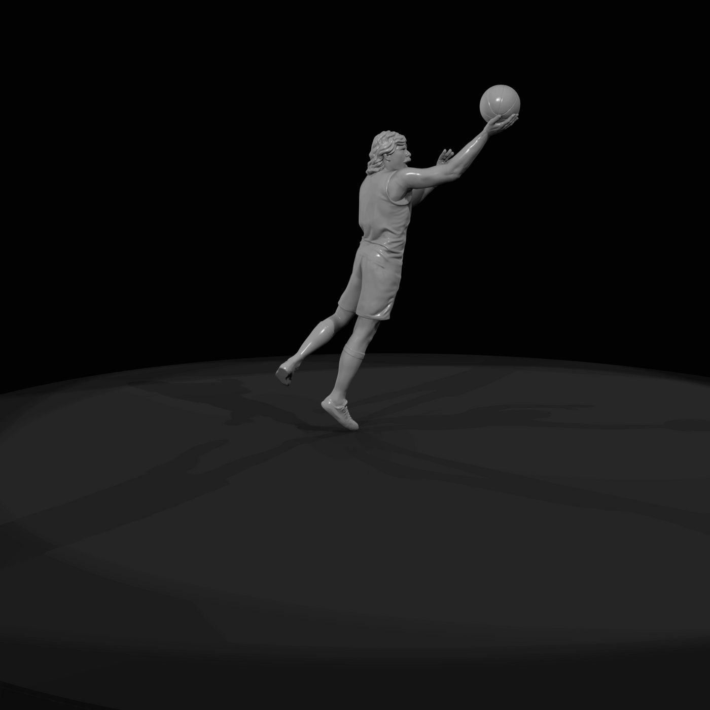 Leaping Basketball Player