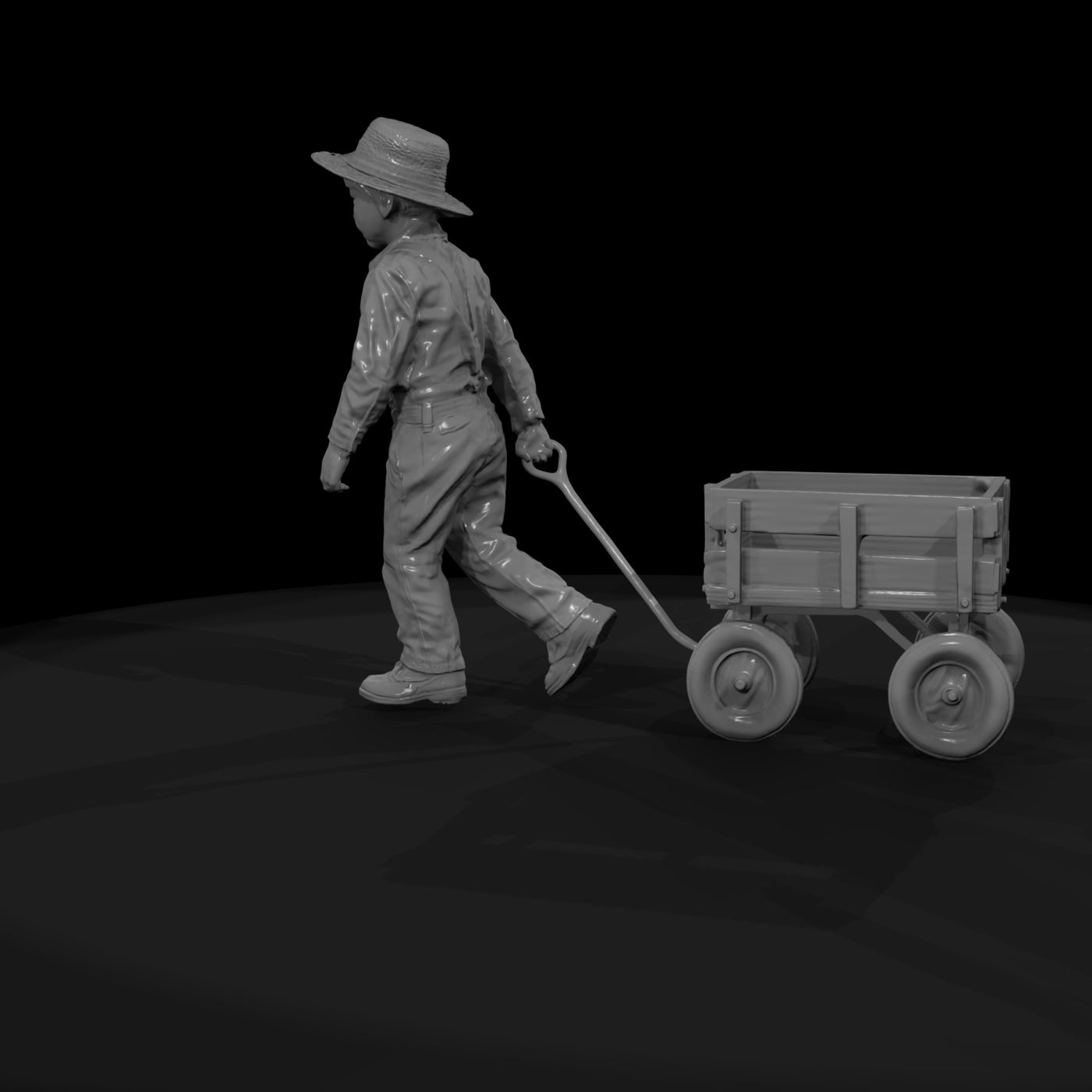 amish-wooden-wagon-3d-model