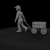 amish-wooden-wagon-3d-model — thumbnail 9