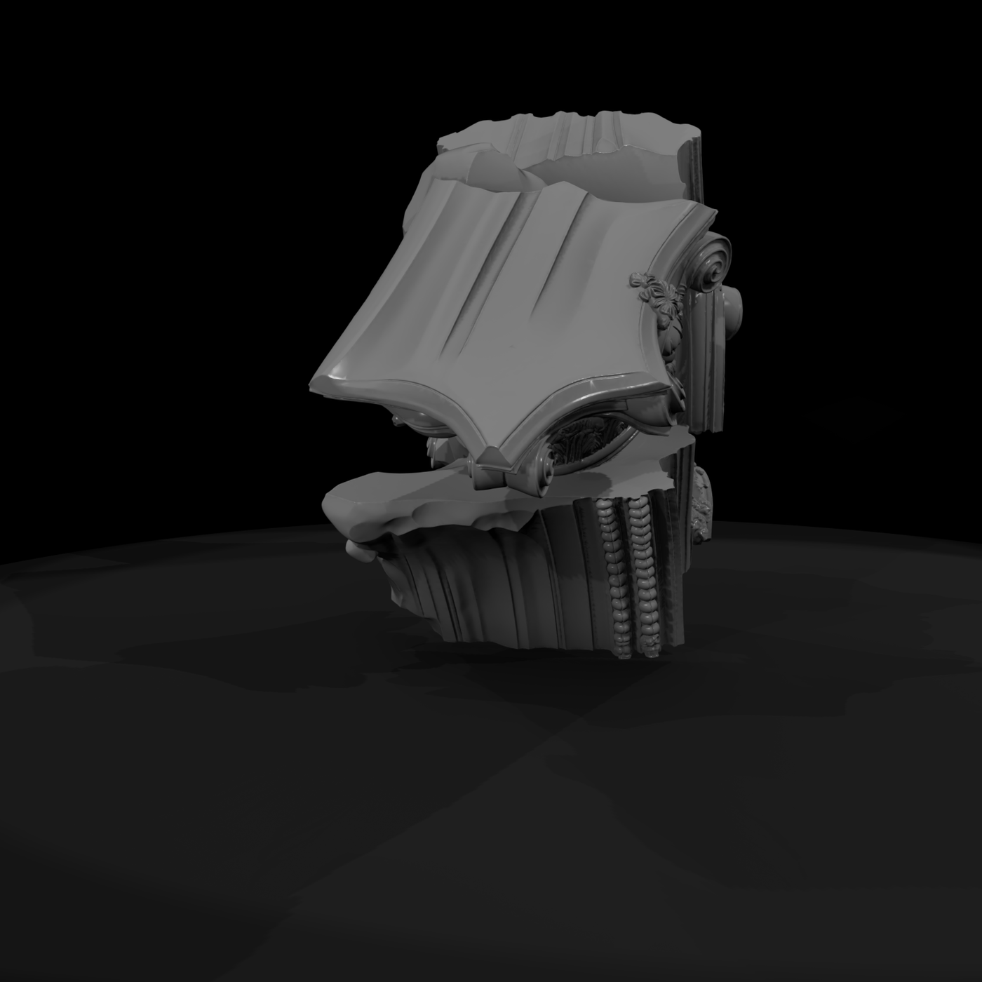 Ruined Corinthian Column Capital