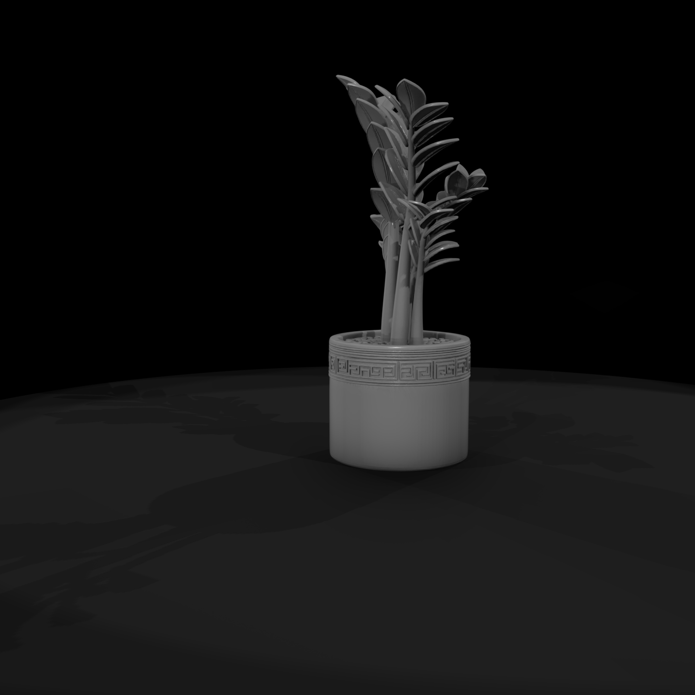 Low-Poly Potted Plant