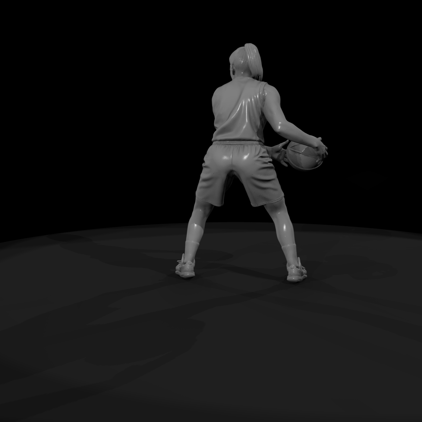 0076 Sports Basketball F Dribble