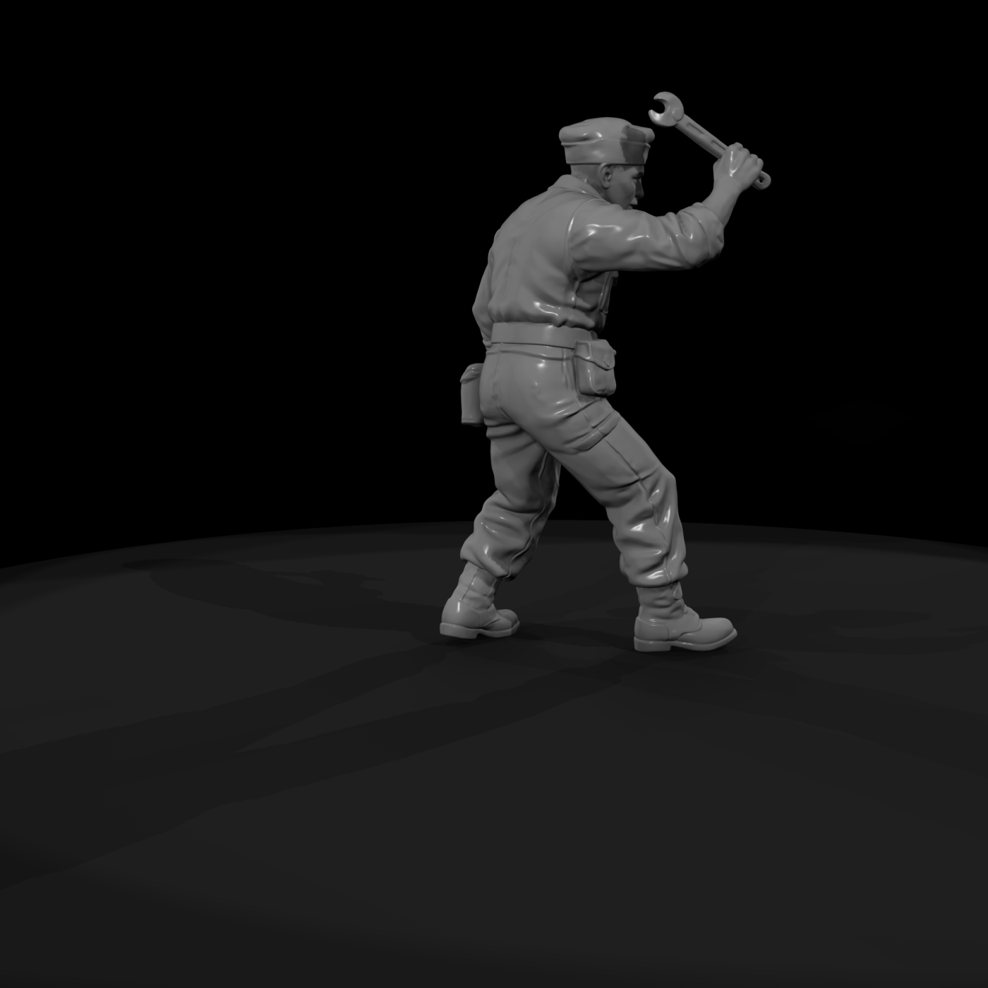 Ww2 Army 043 Wwii U S Army Mechanic Figure