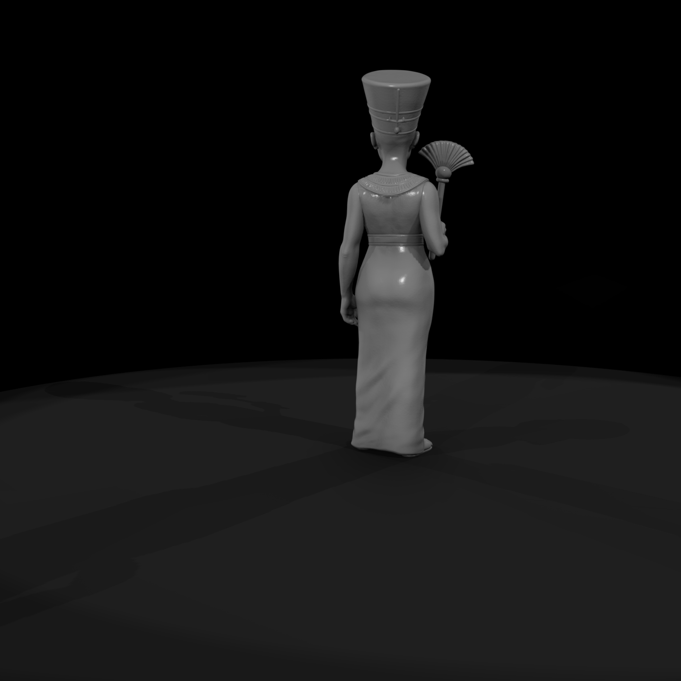 Hist 0004 Historical Nefertiti Miniature Figure
