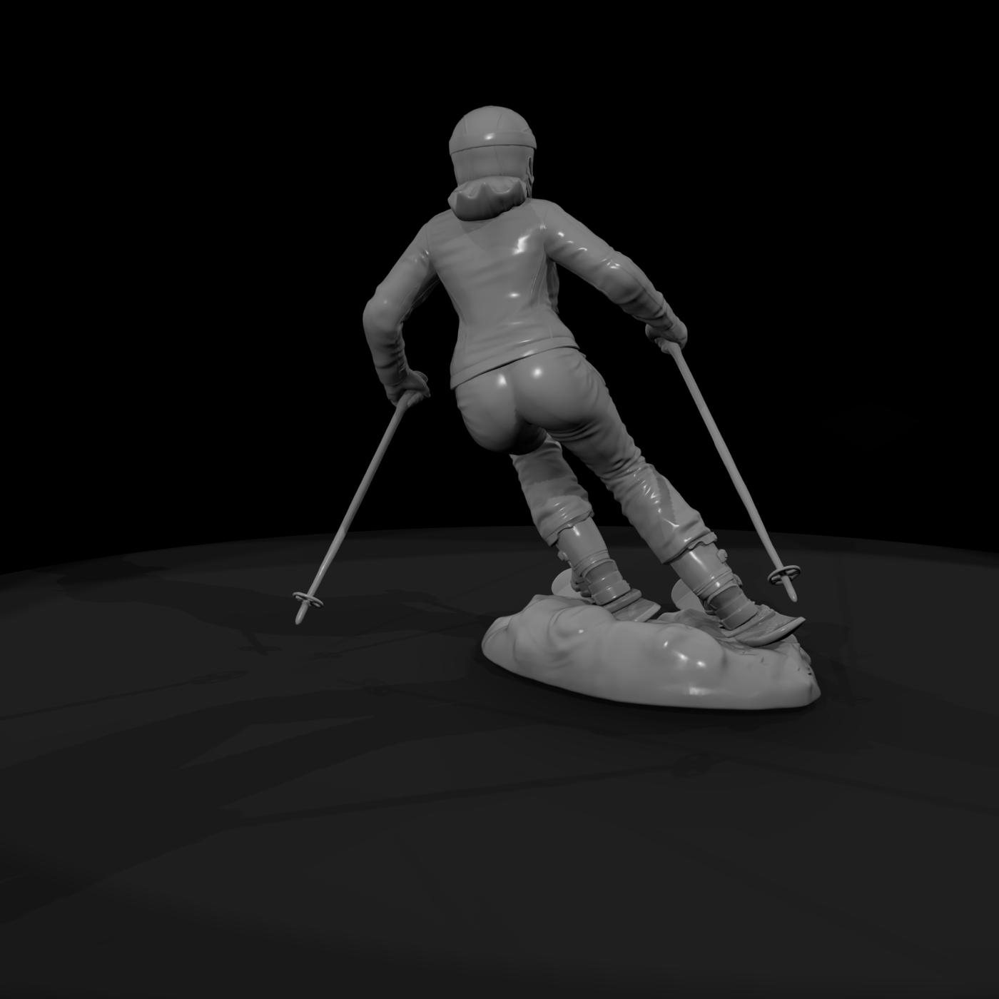 Alpine Ski Slalom Racer