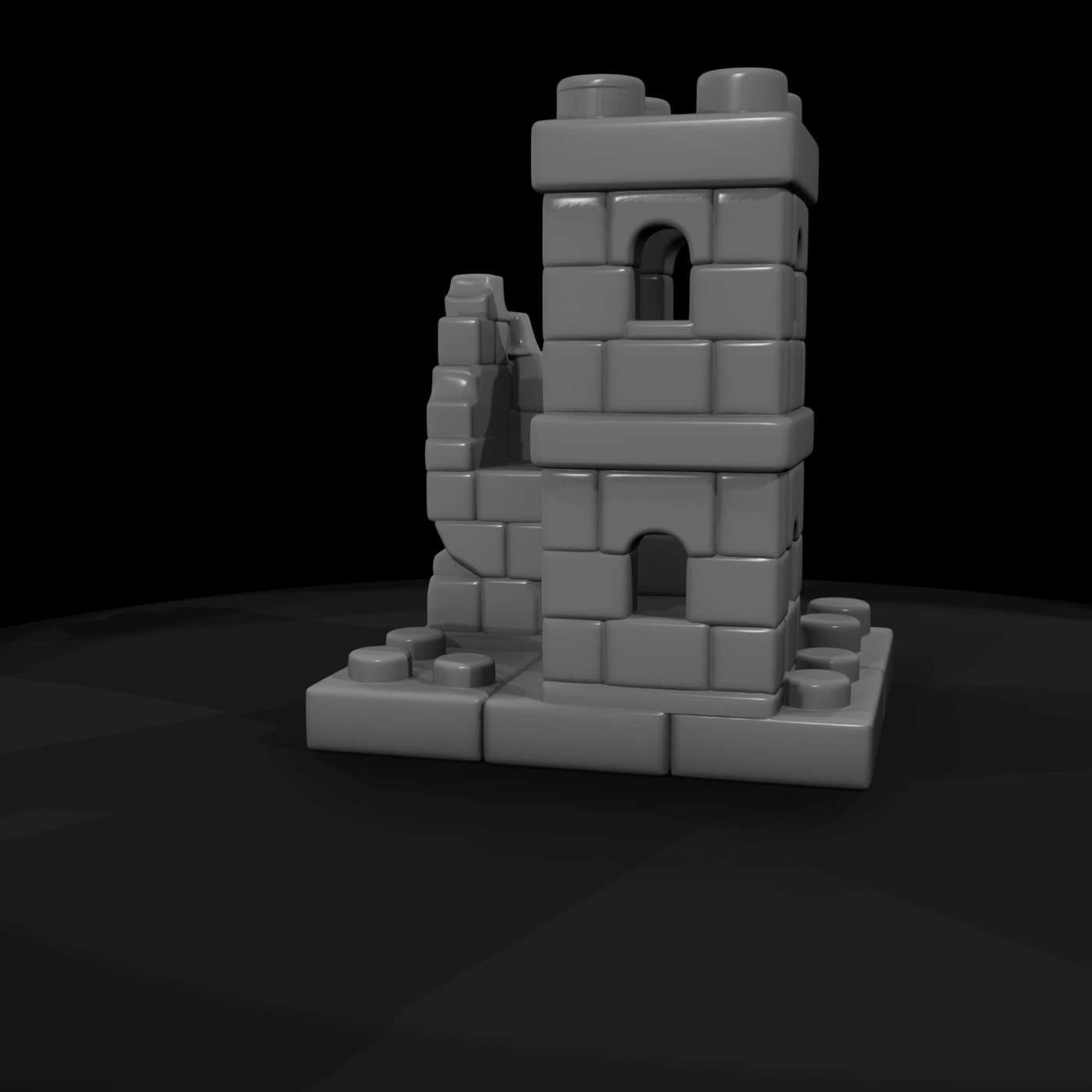 Mr Toyprops 100 001 004 Toy Brick Castle Ruin