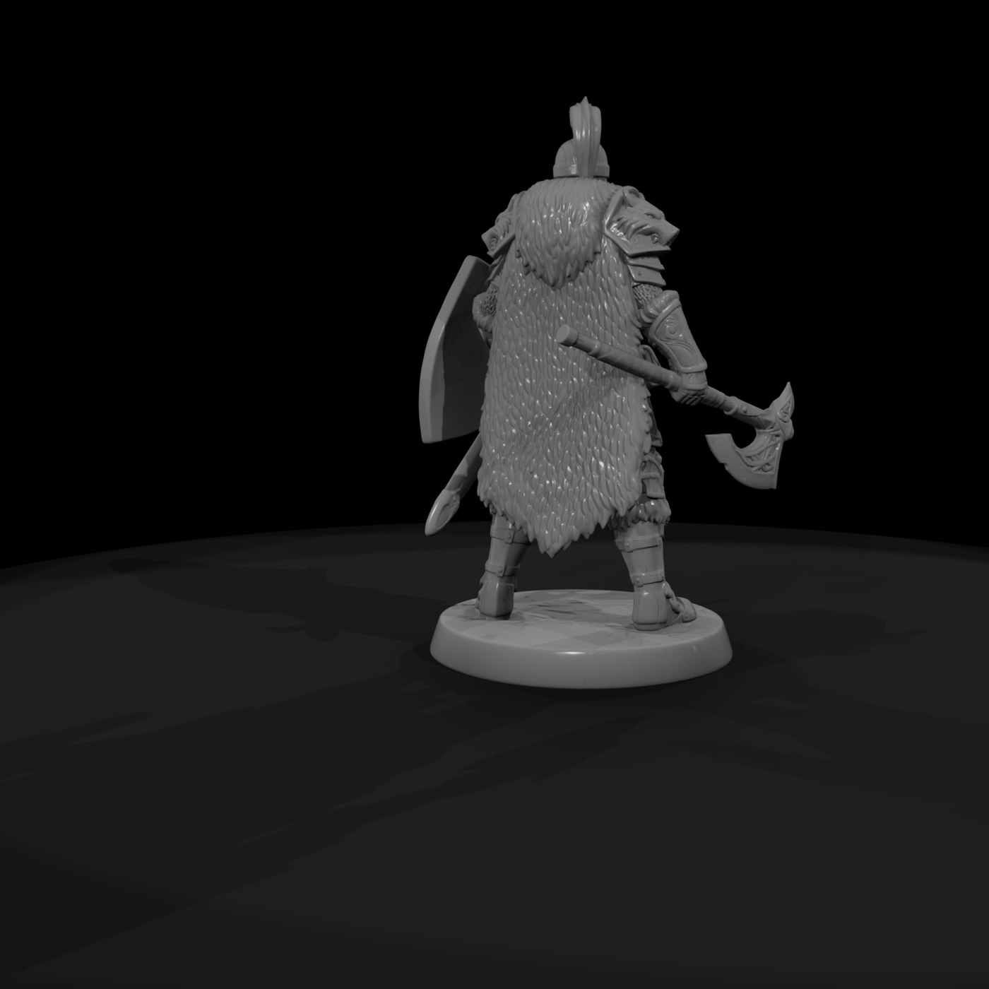 Armored Warrior with Battle Axe