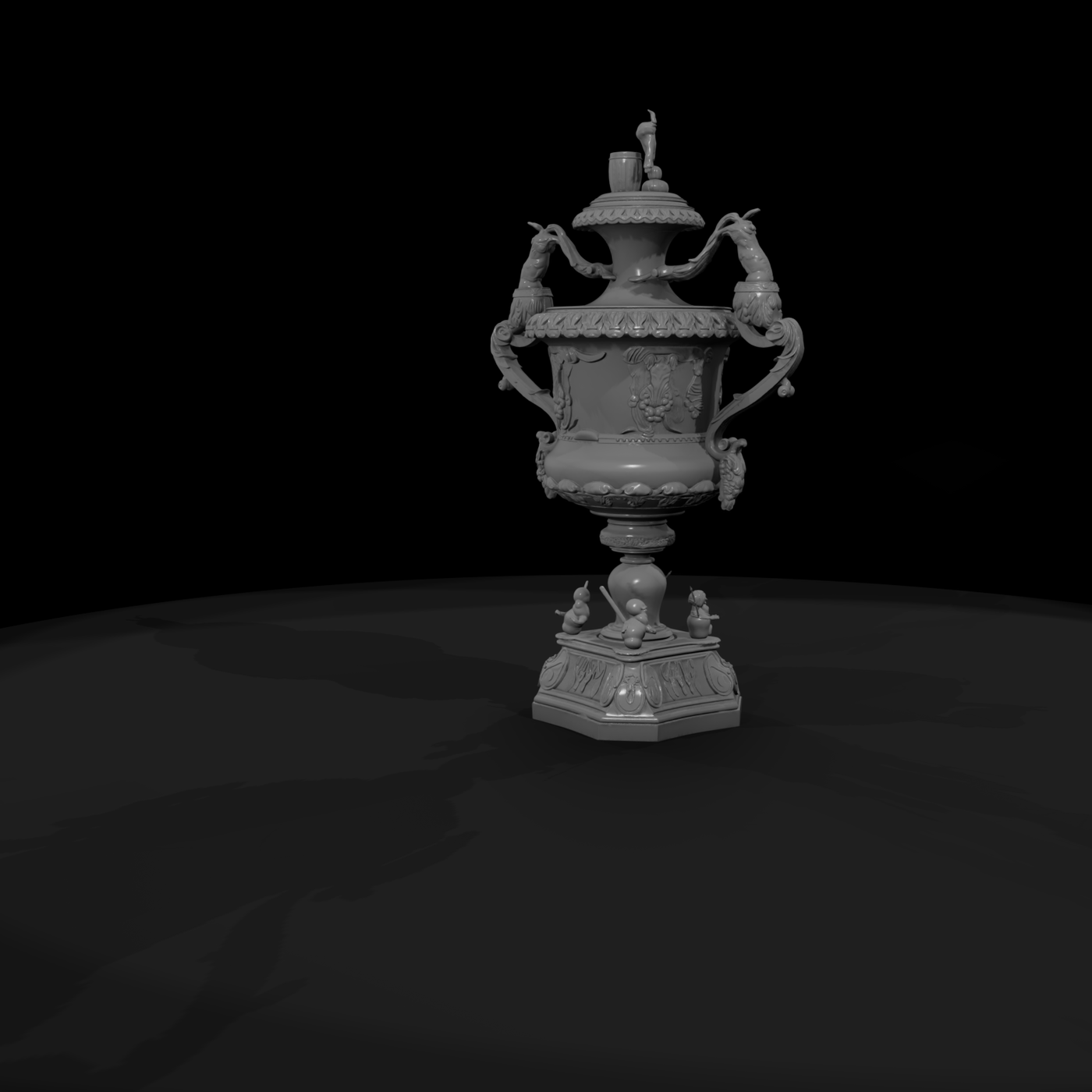 Ornate Baroque Trophy Urn