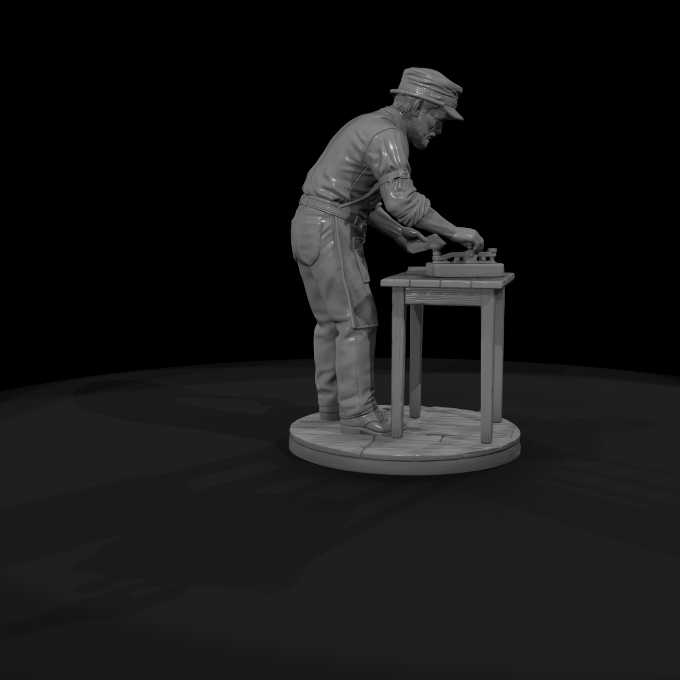 Poparc 0056 Old West Telegraph Clerk