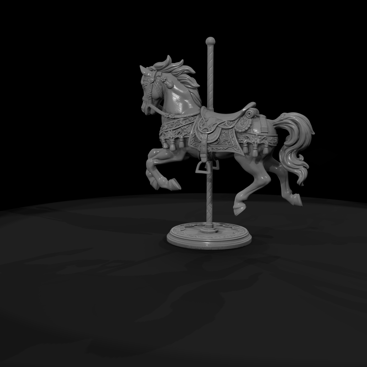 Cir 137 Ride Carousel Horse