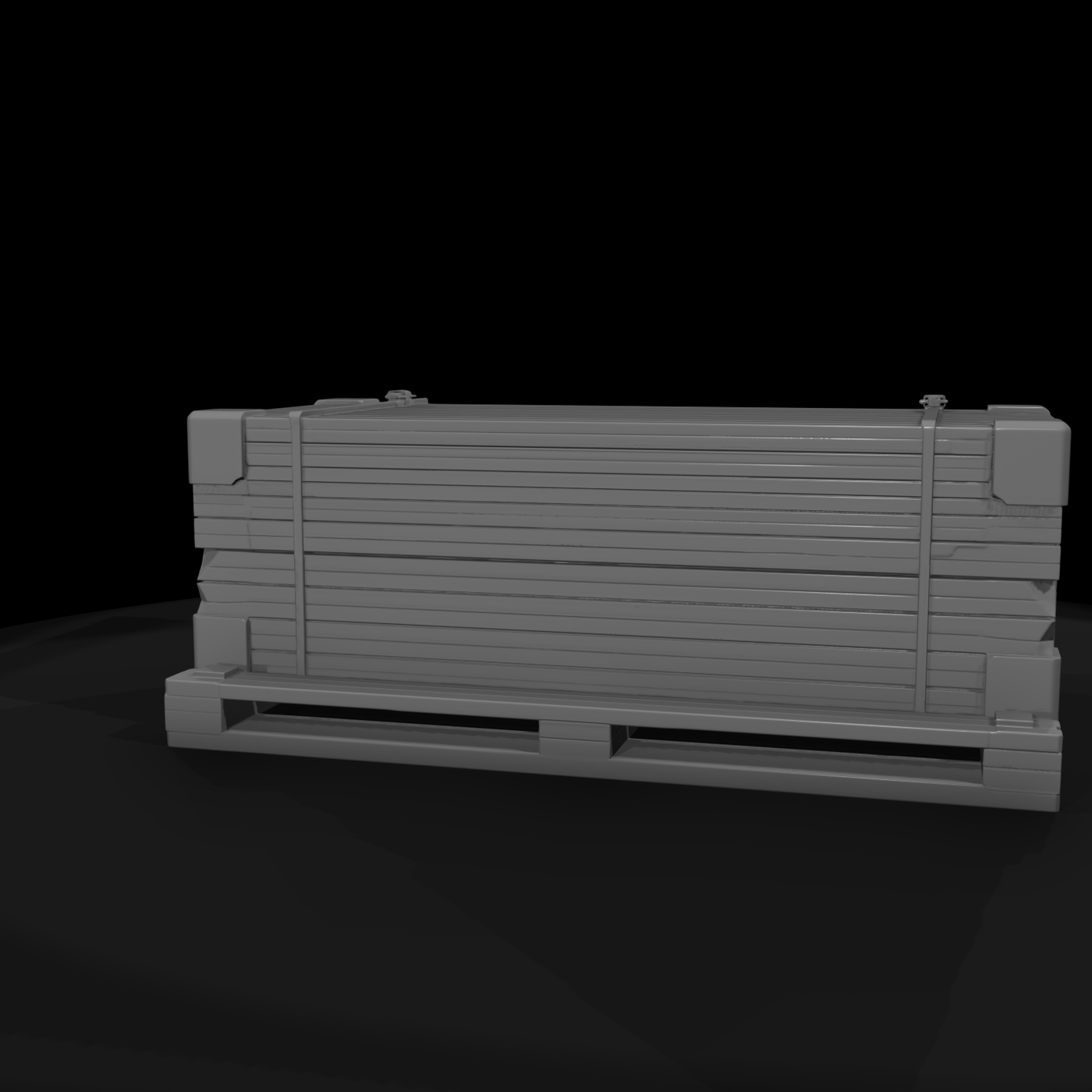 Industrial Shipping Crate on Pallet