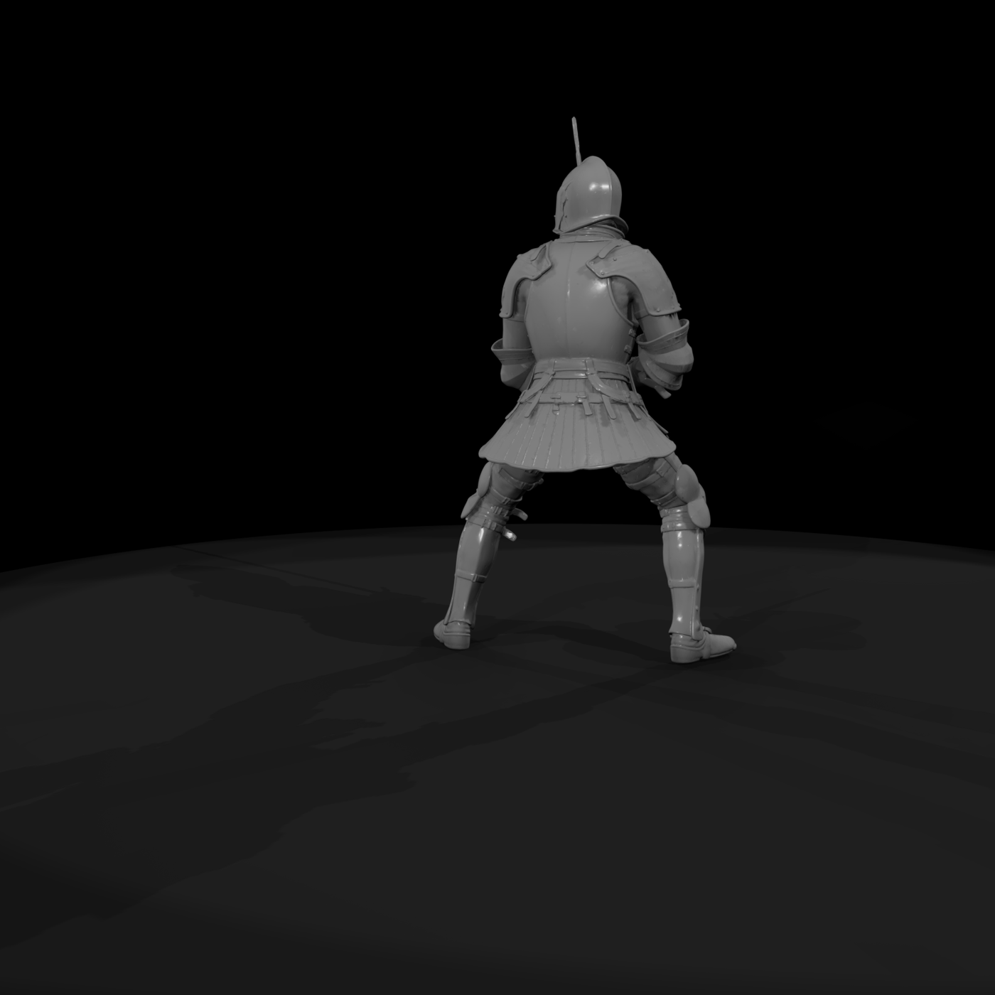 Armored Medieval Foot Soldier — 28mm