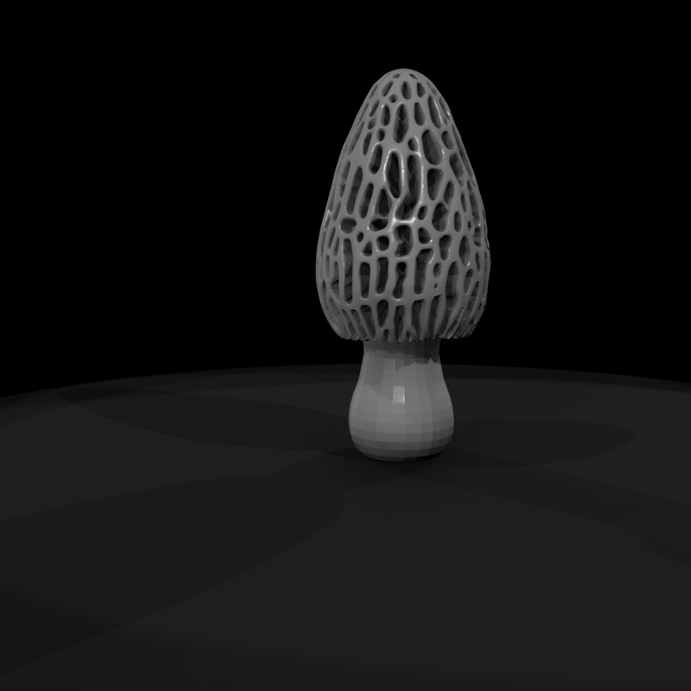 stylized-morel-mushroom-low-poly-diorama-scenery-939926