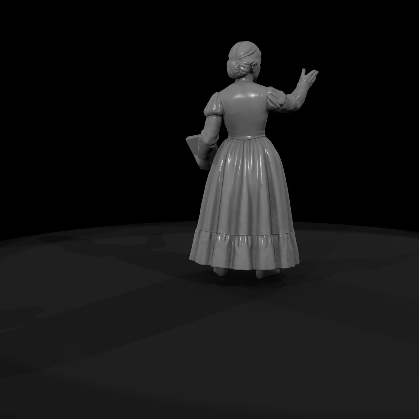 Hist 0163 Historical Clara Schumann Miniature Figu
