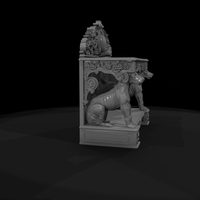 Carved Rococo Hunting Console Bench — thumbnail 8