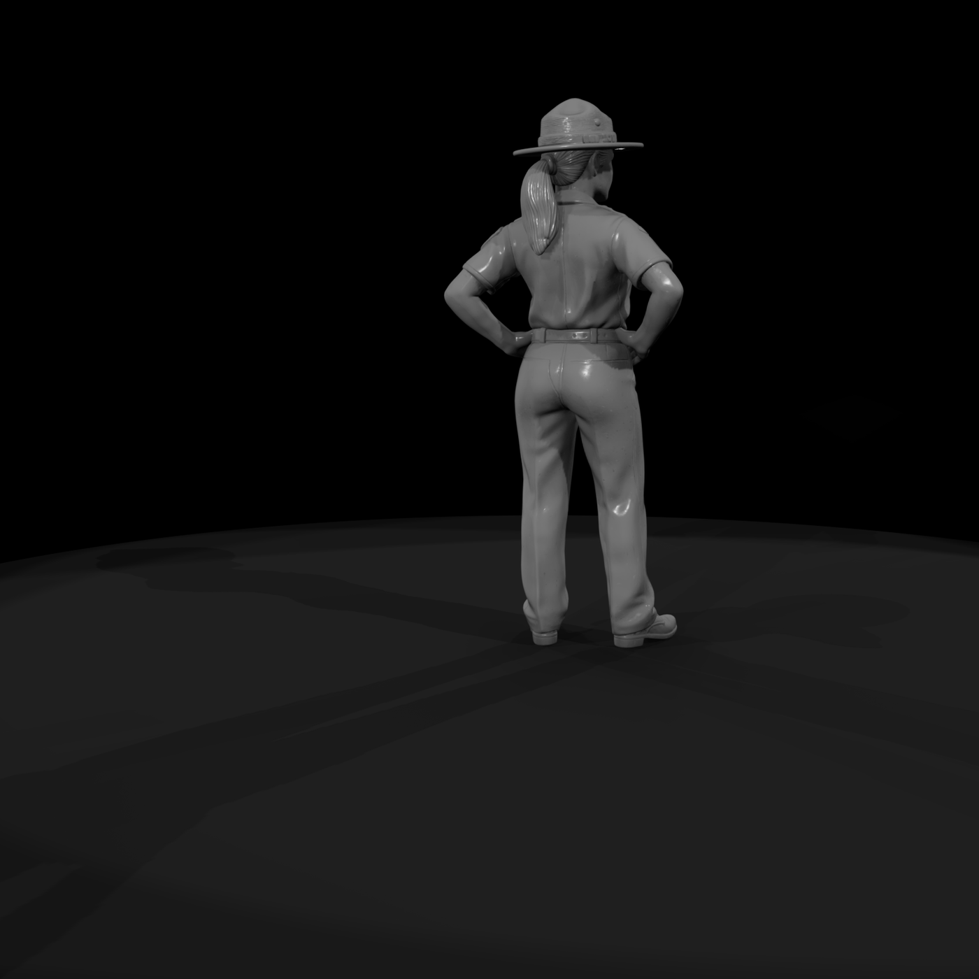 Park Ranger in Campaign Hat