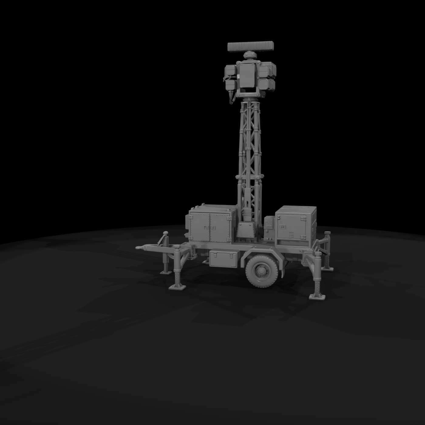 Mil 272 Modern Desert Deployable Radar Mast