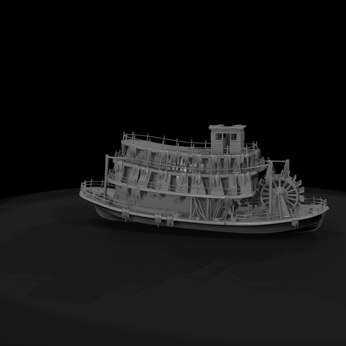 Abandoned Paddle Steamer