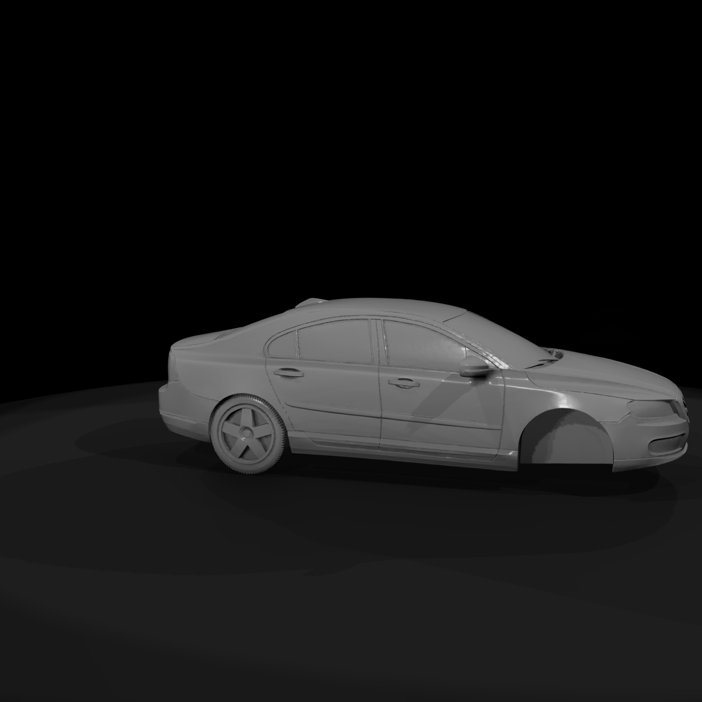 Volvo‑Style Four‑Door Sedan