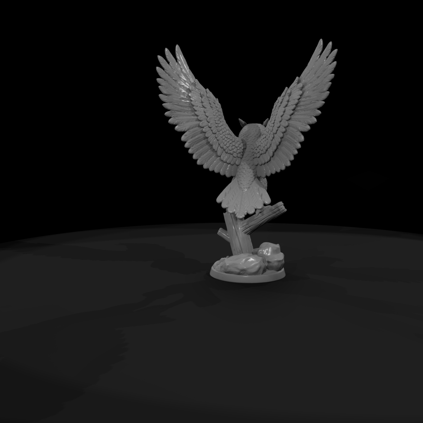 Lechuza Mythic Owl with Spread Wings
