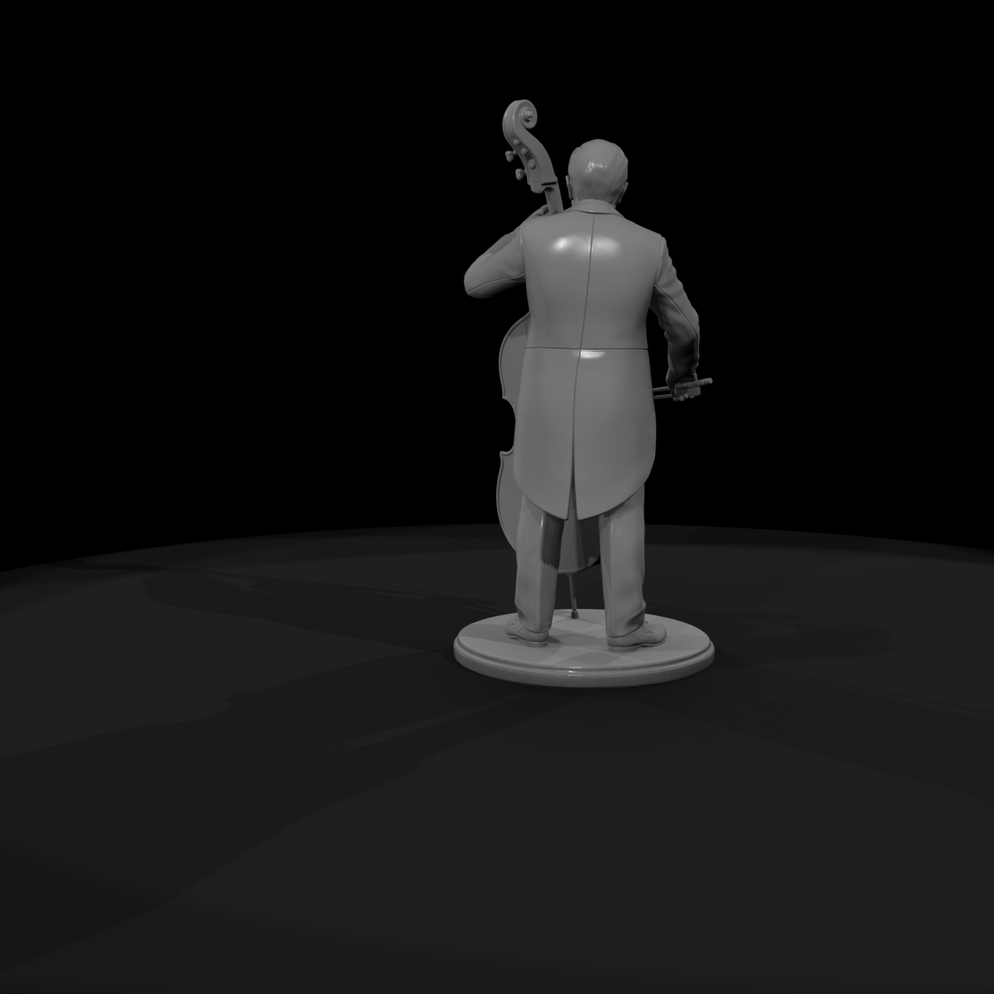 Orchestra Bassist with Double Bass