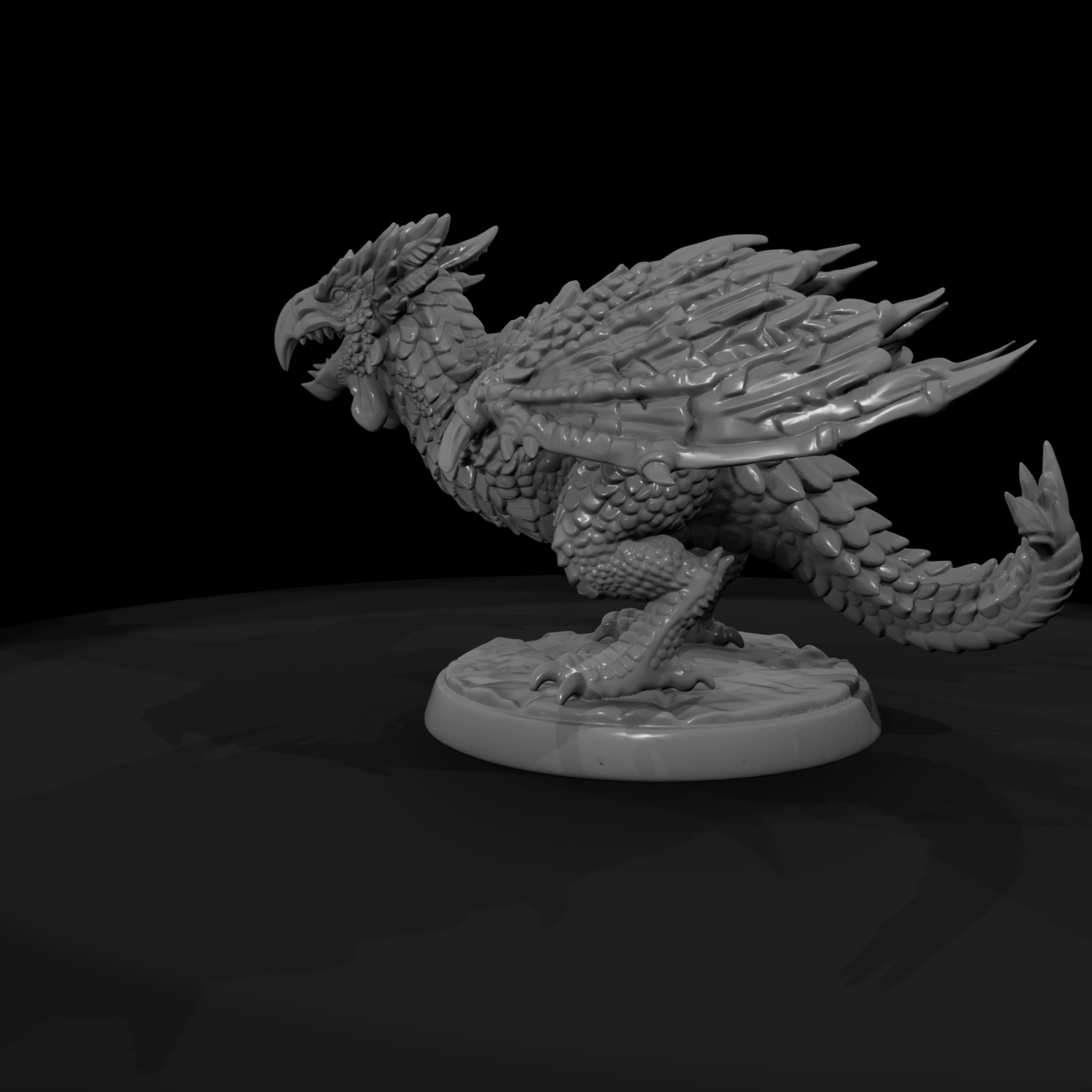 Cockatrice Beaked Scale-Wing Beast