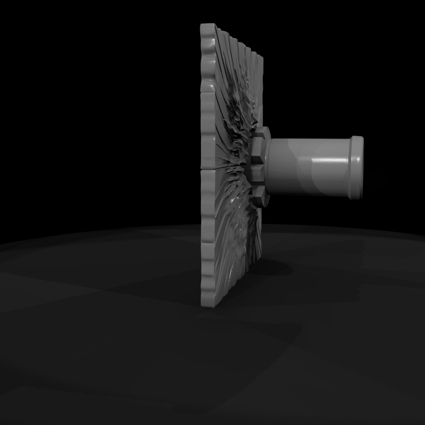 Sci‑Fi Wall Vent Impact Panel