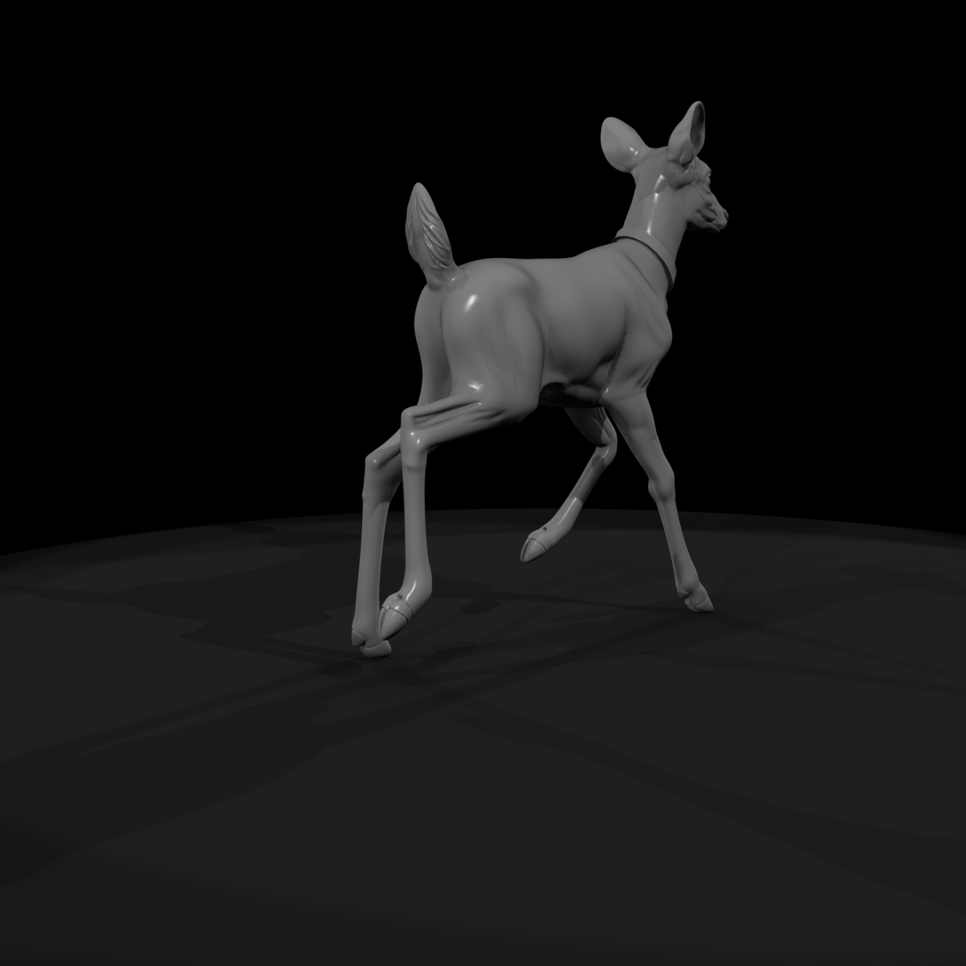 Spotted Fawn Deer — Realistic Sculpted