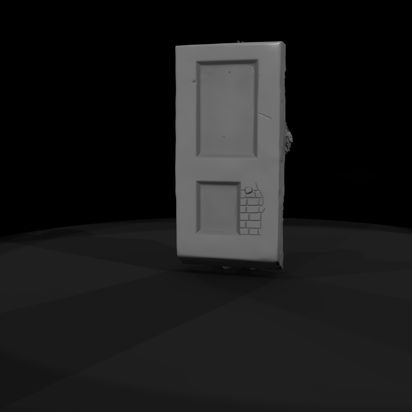 1980s Runaway Teen in Doorway