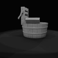 wooden-wash-tub-with-wringer-and-washboard — thumbnail 7