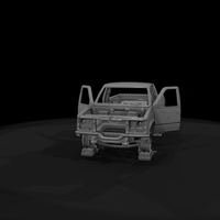Stripped Junkyard Pickup on Jack Stands — thumbnail 8