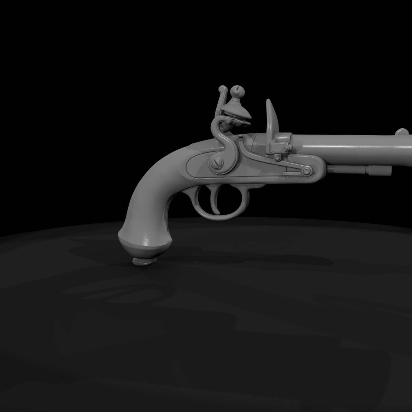 Wpn Pist 066 Flintlock Pistol