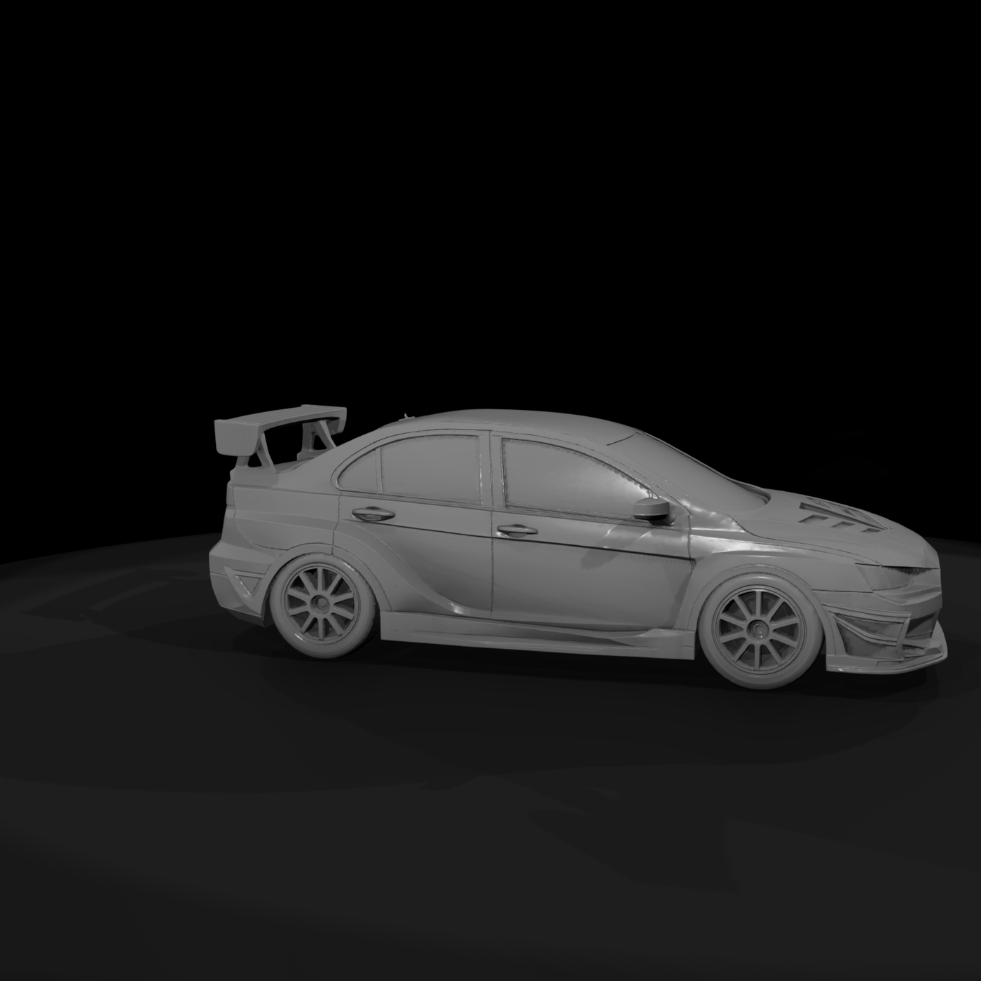 Tuned Lancer Evo Tuner Car