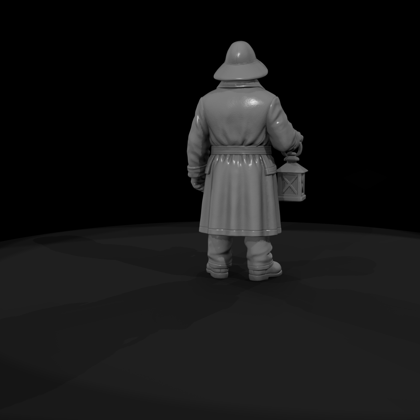 Hist 0249 Lighthouse Keeper Miniature Figure