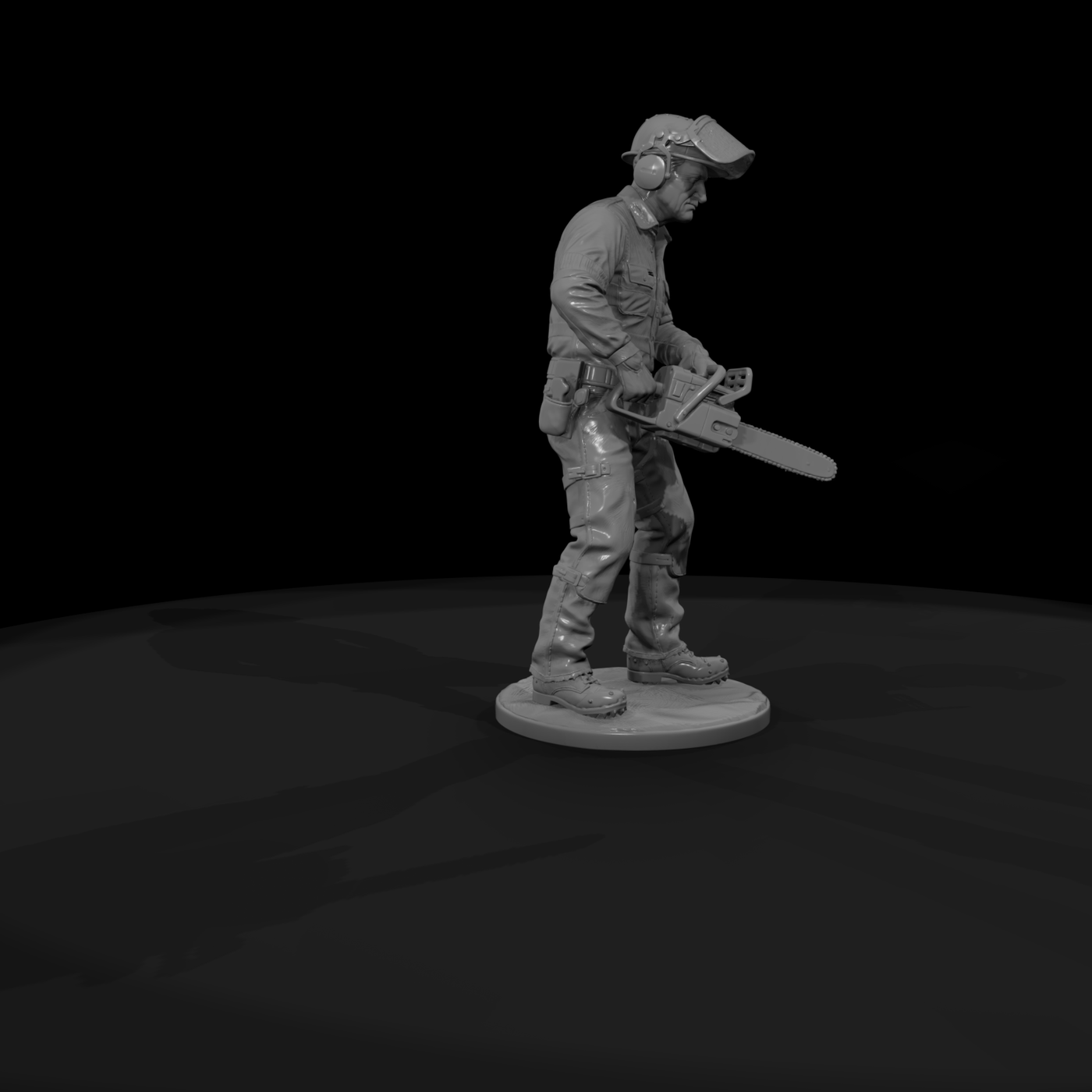 Lumberjack with a Chainsaw