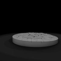 cracked-dry-earth-circular-terrain-base-60mm-3d-printable-386565 — thumbnail 8