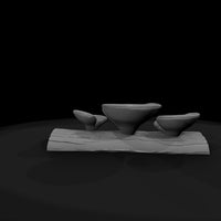 stylized-low-poly-turkey-tail-mushroom-270706 — thumbnail 8