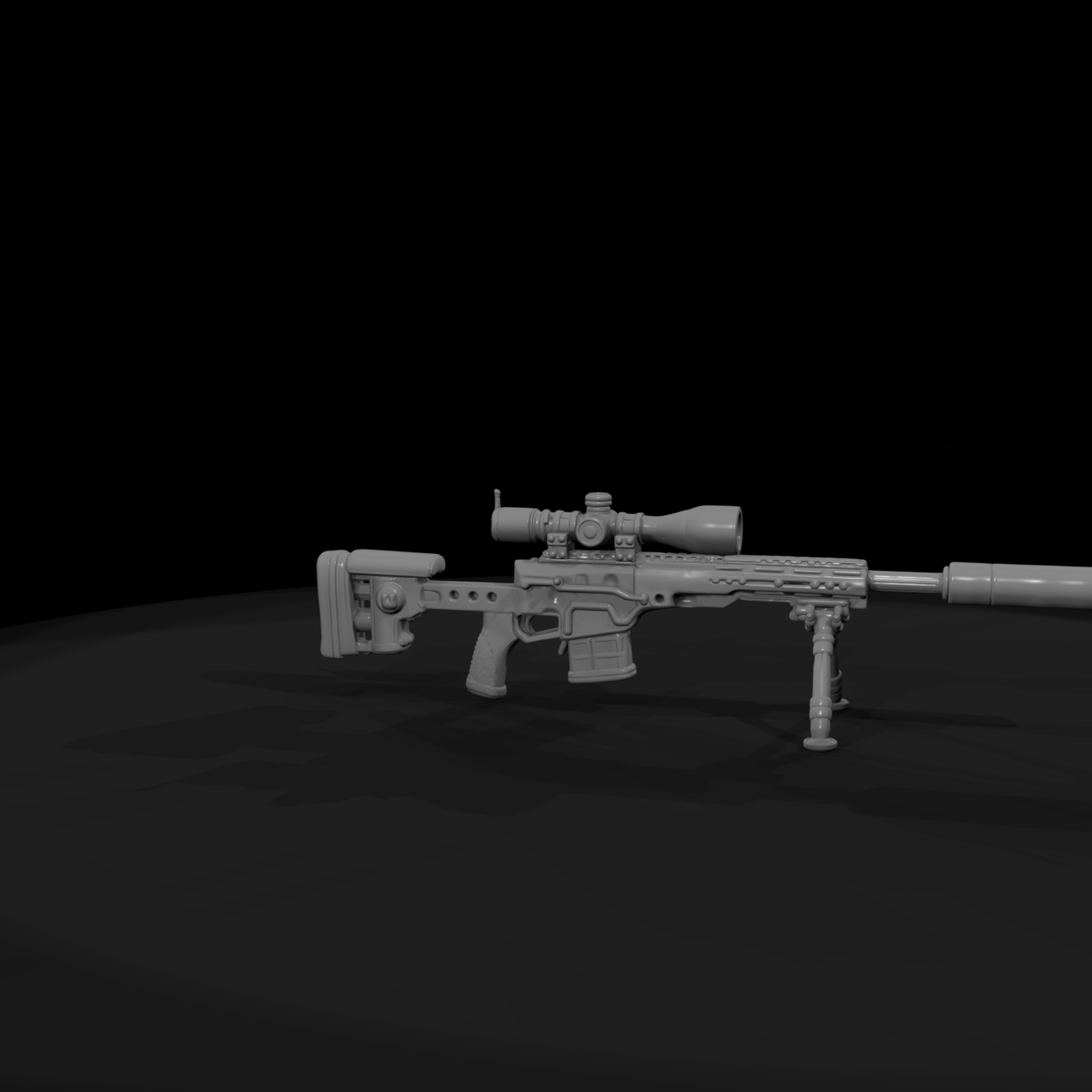 Precision Bolt-Action Sniper Rifle