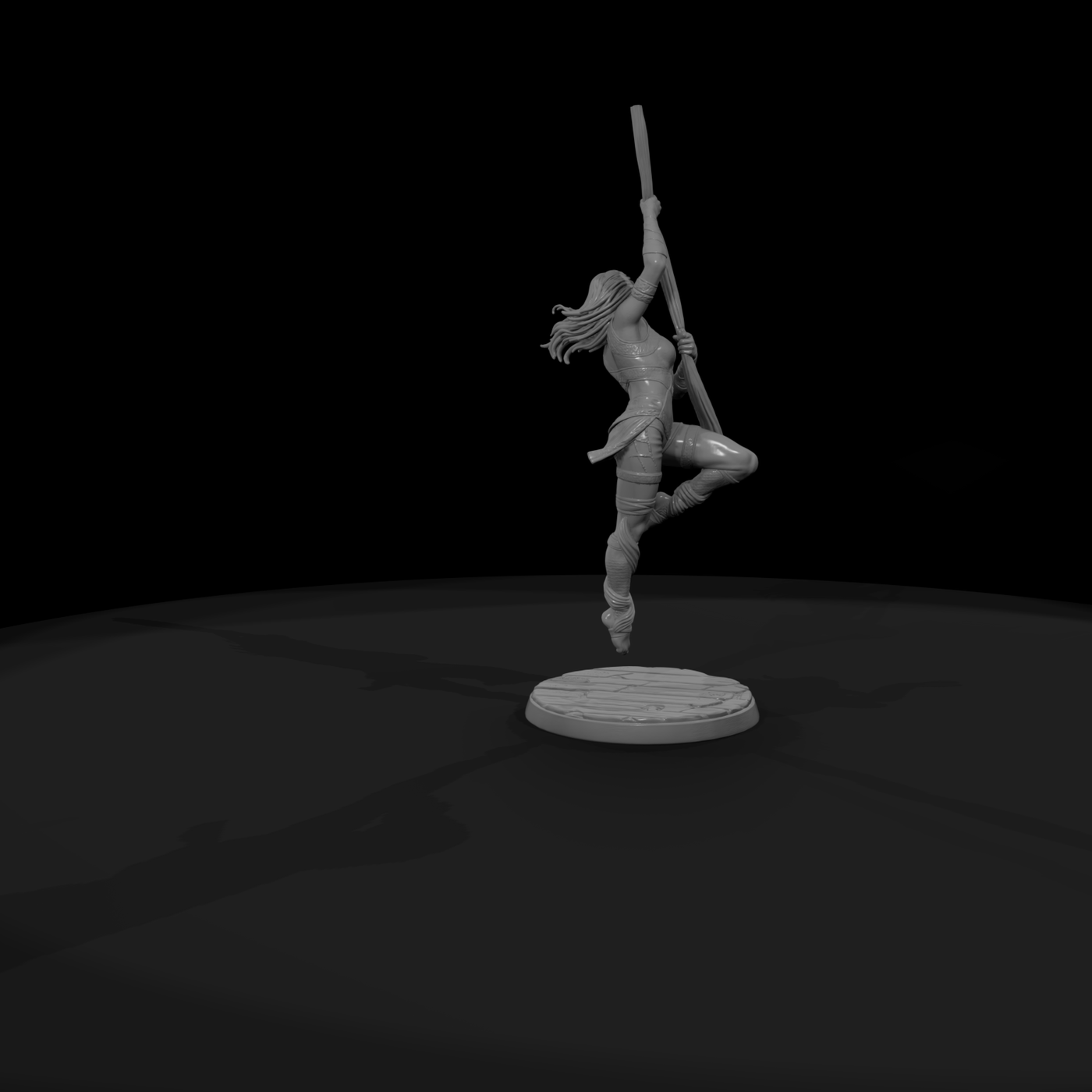 Poparc 0441 Aerial Silk Performer Alternate Pose