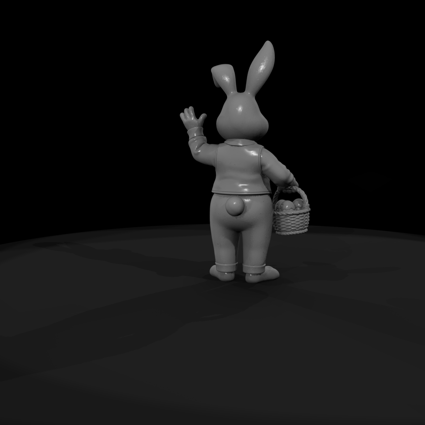 Easter Bunny with Egg Basket