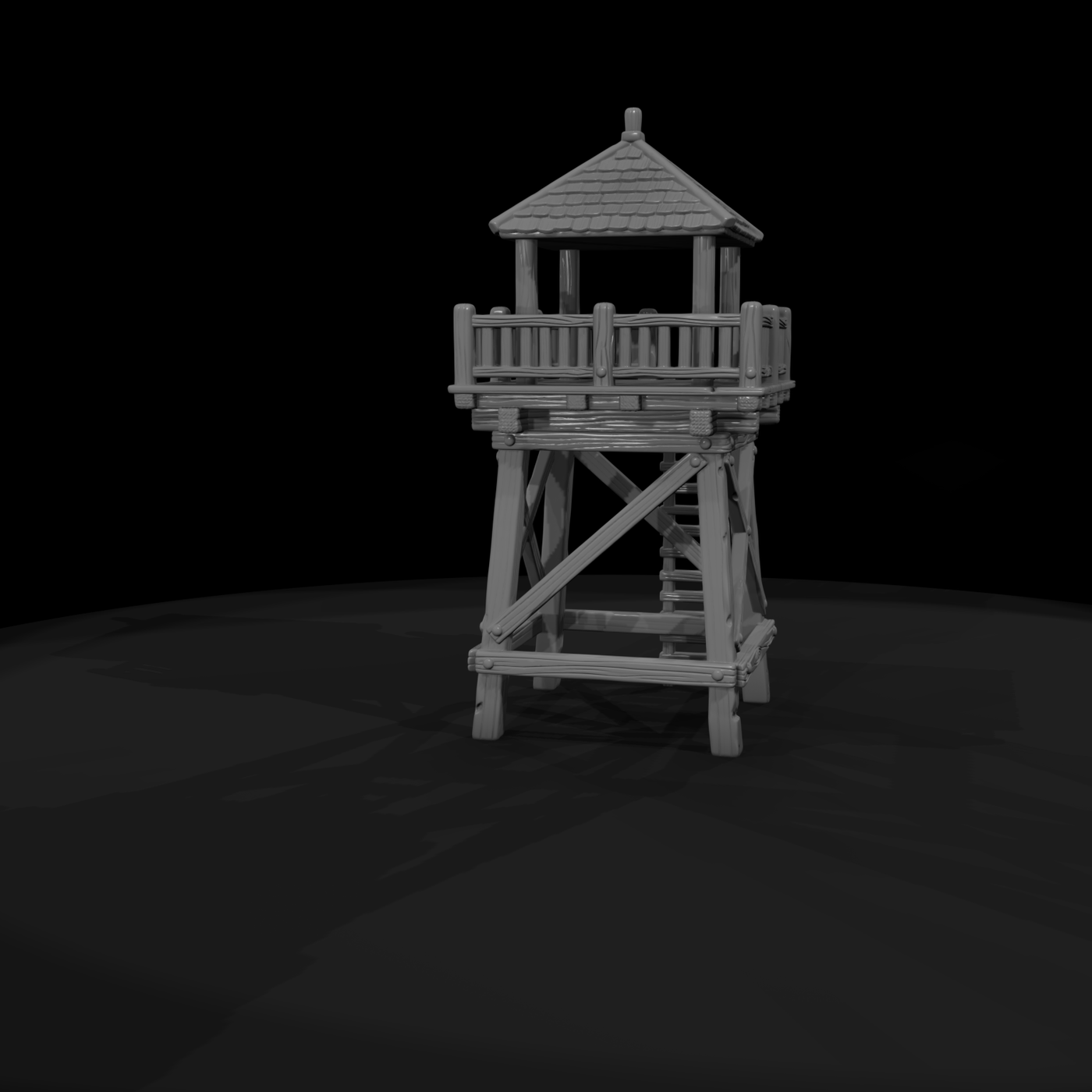 Mil 045 Wild West Fort Timber Lookout Tower