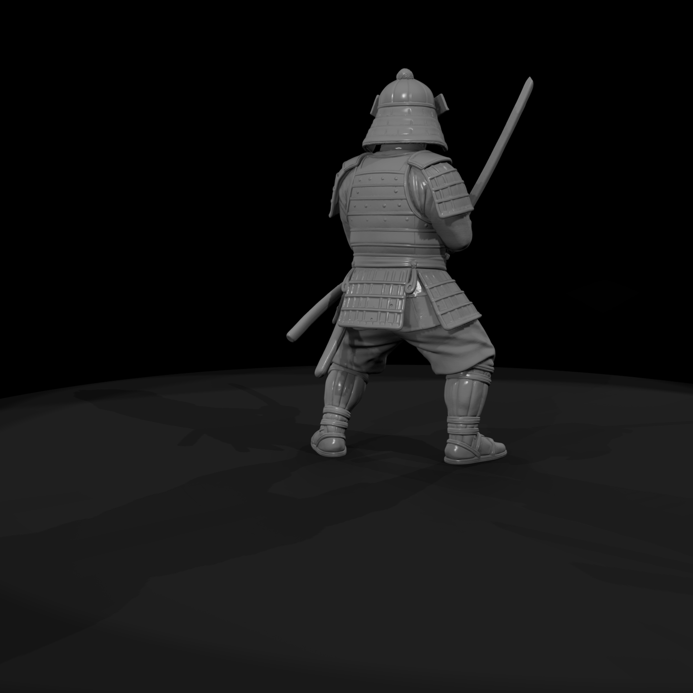 Hist 0223 Samurai Retainer Miniature Figure